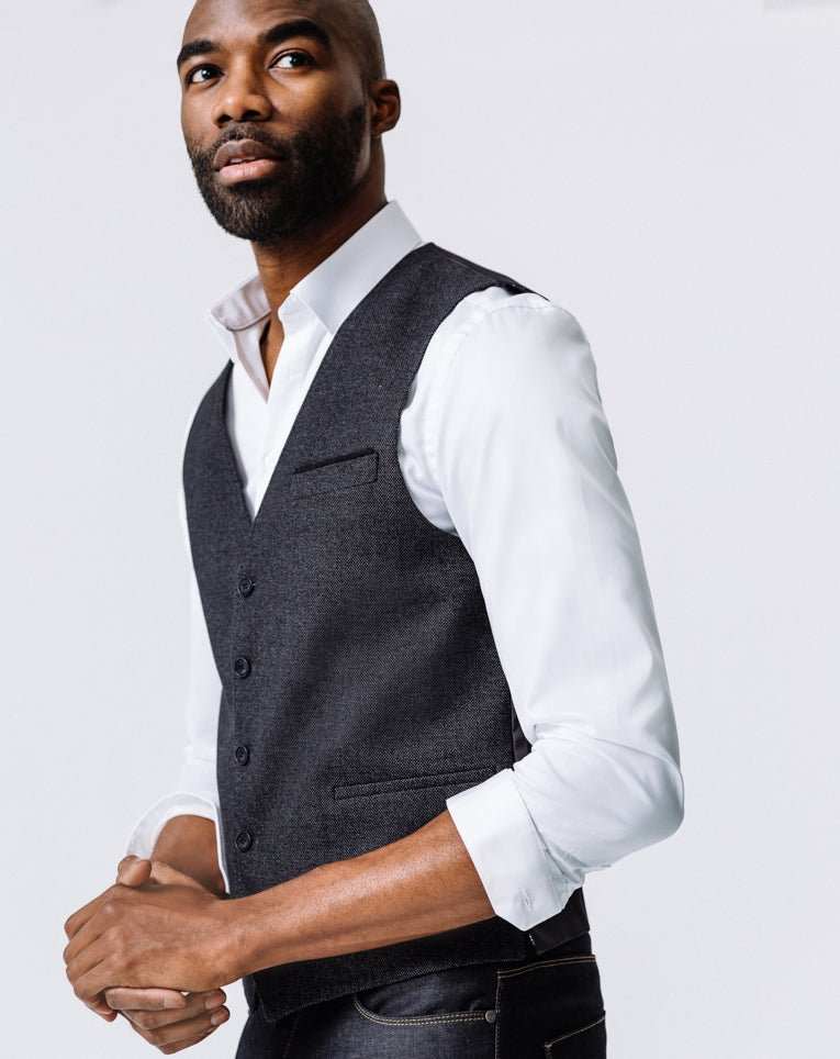 GILET VILLE ANTHRACITE - IZAC