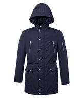 Manteau capuche marine - IZAC