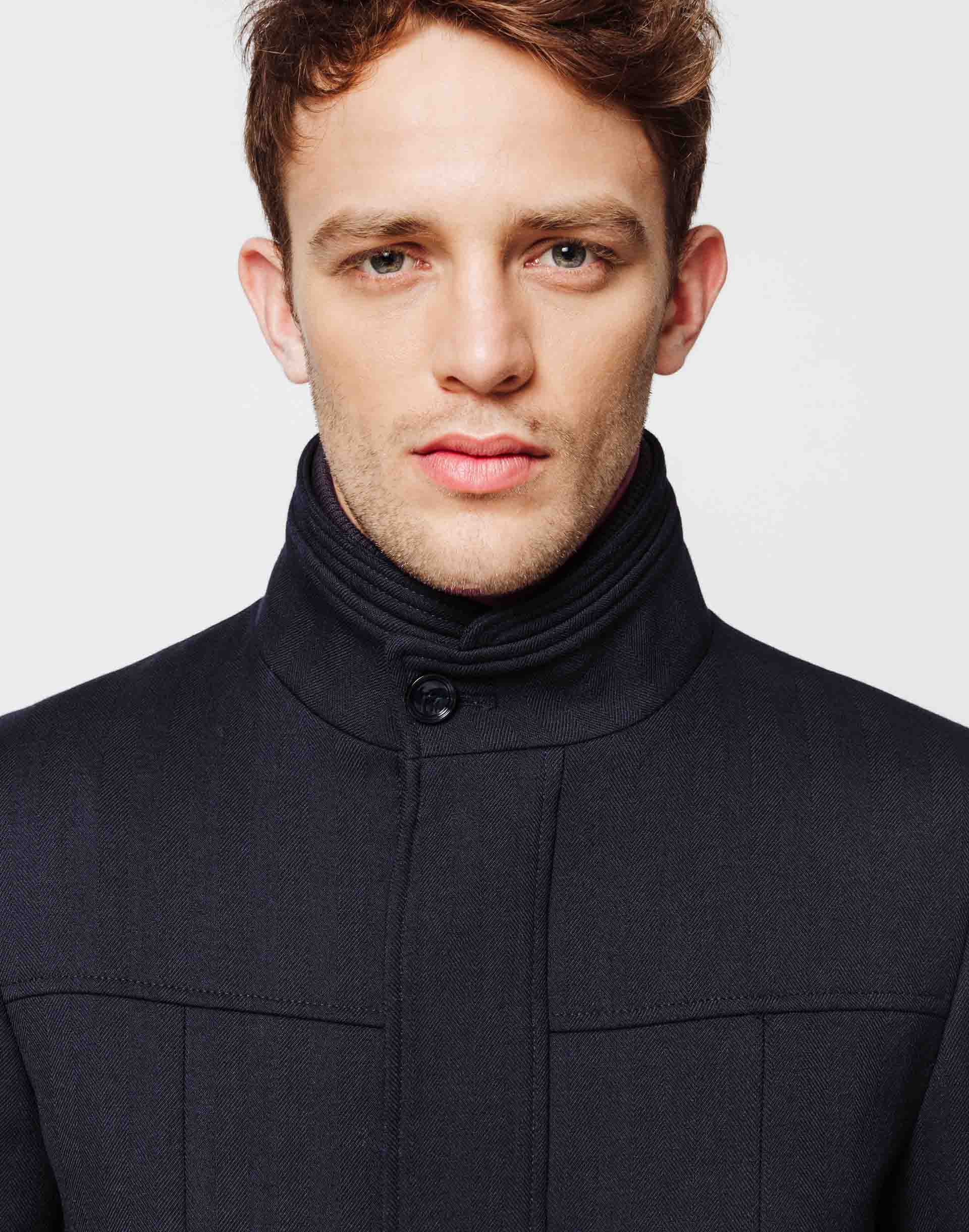 Manteau long navy - IZAC