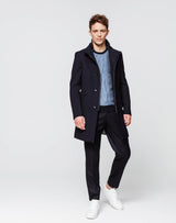 Manteau long navy - IZAC