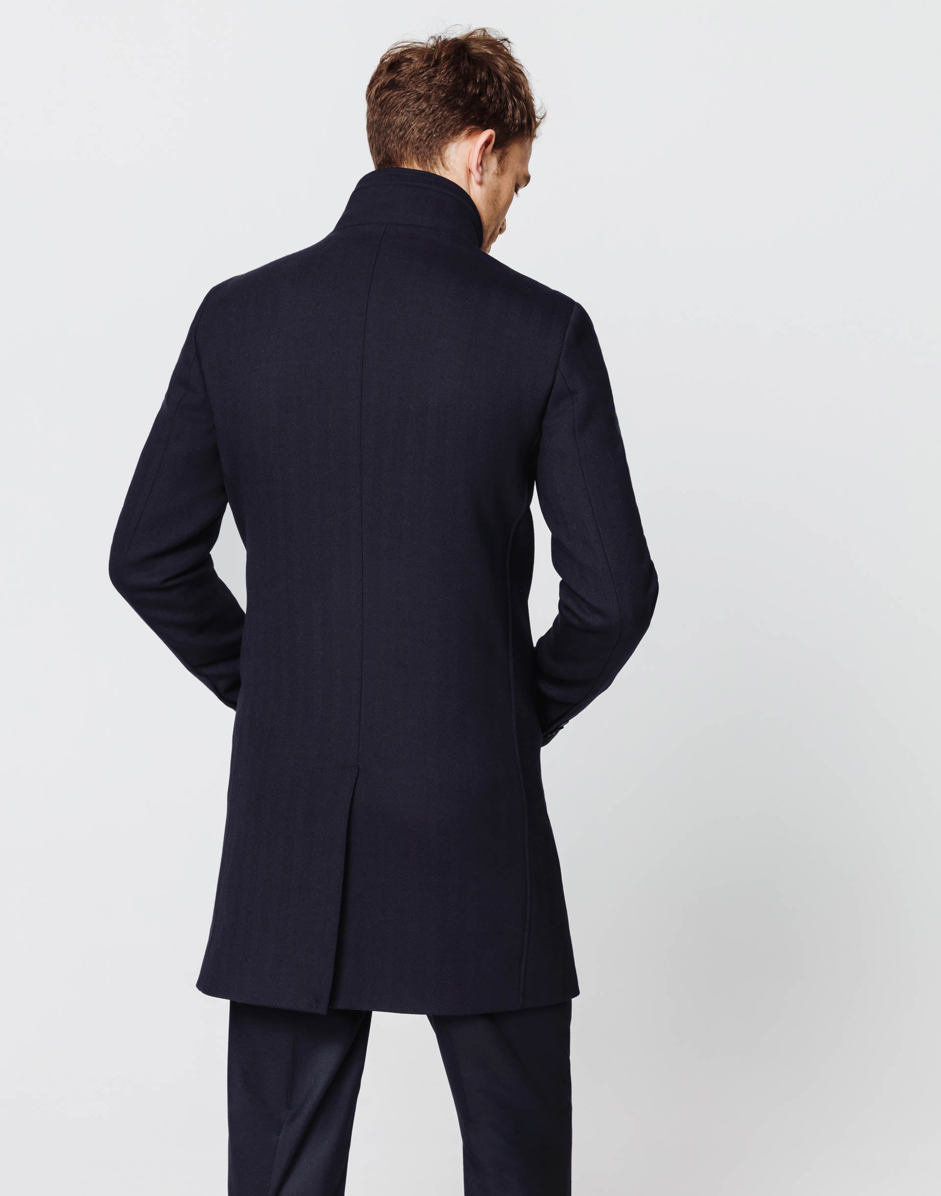 Manteau long navy - IZAC