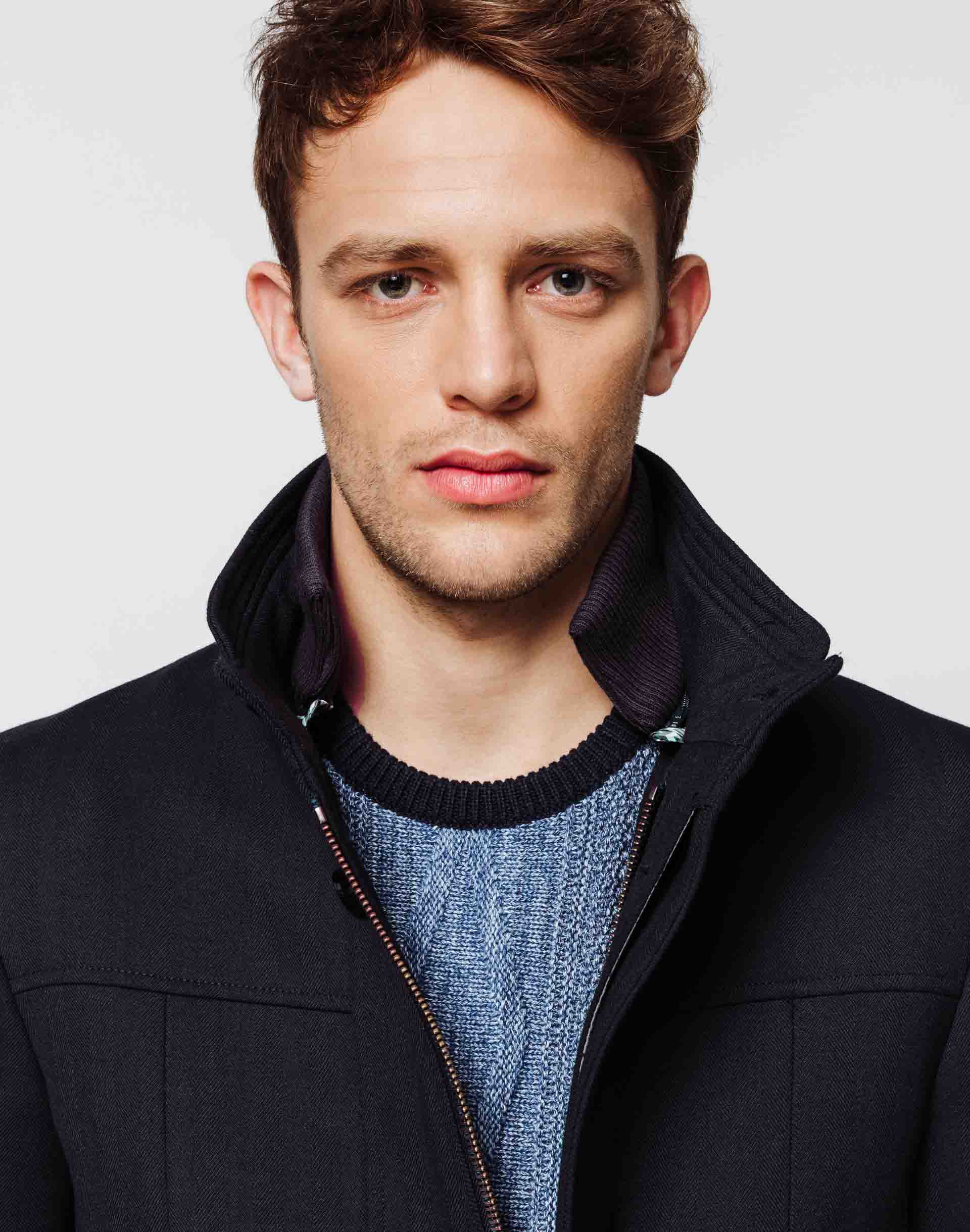 Manteau long navy - IZAC