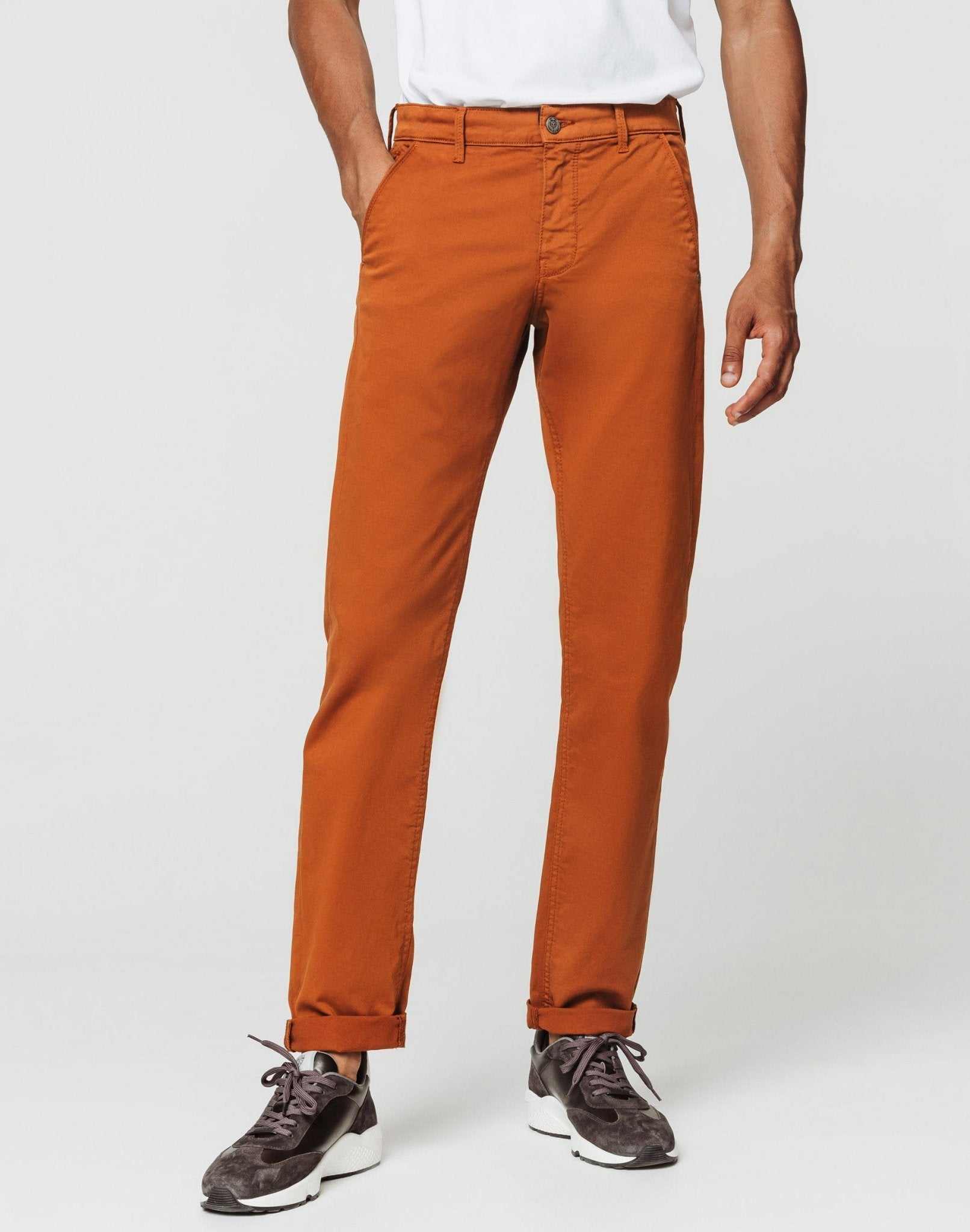Chino fashion orange brûlé - IZAC