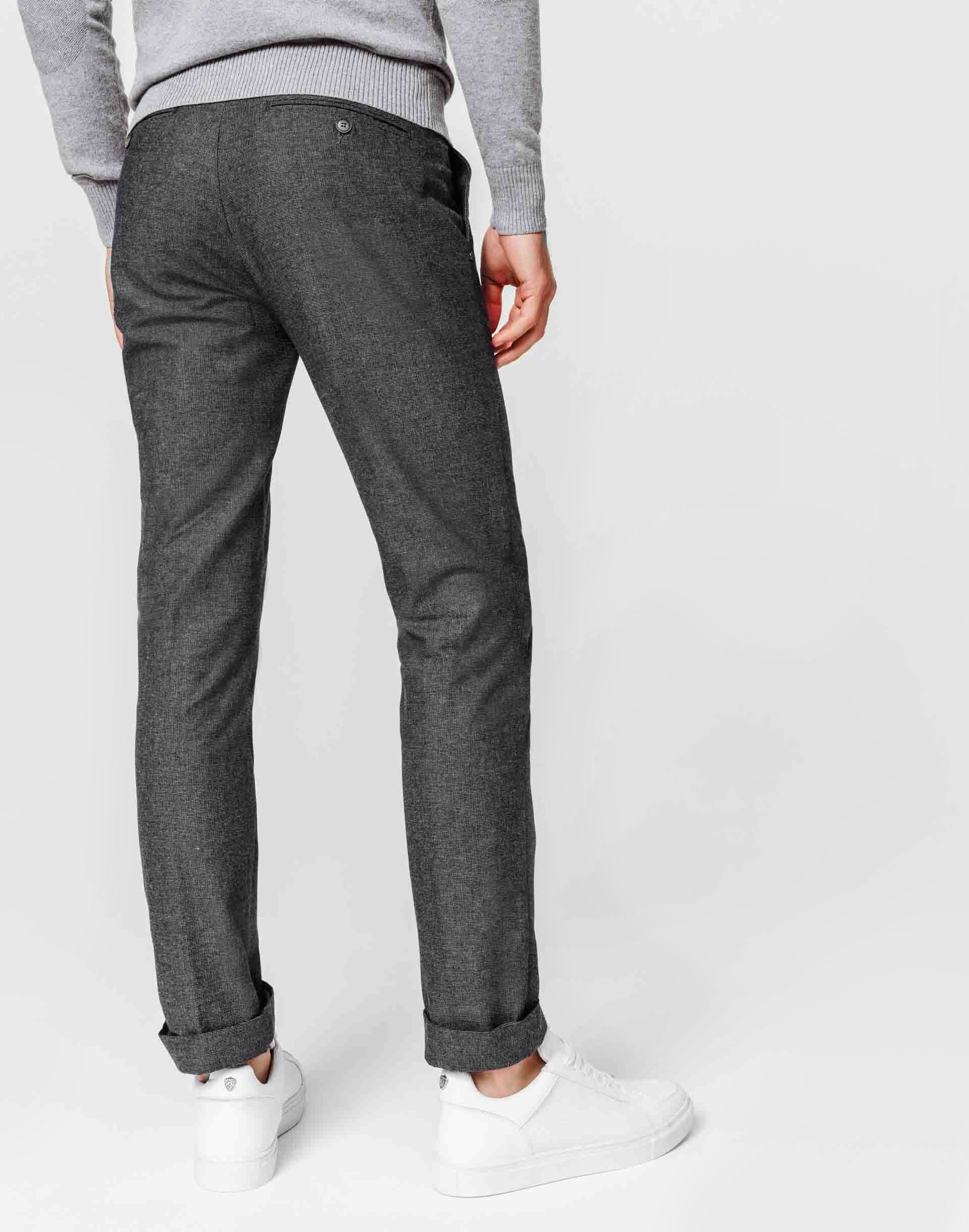 Pantalon casual gris moyen - IZAC