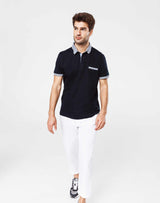 Polo jersey bleu marine - IZAC