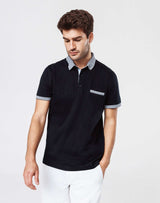 Polo jersey bleu marine - IZAC