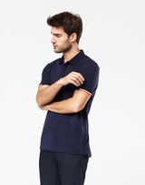 Polo marine col zippé - IZAC