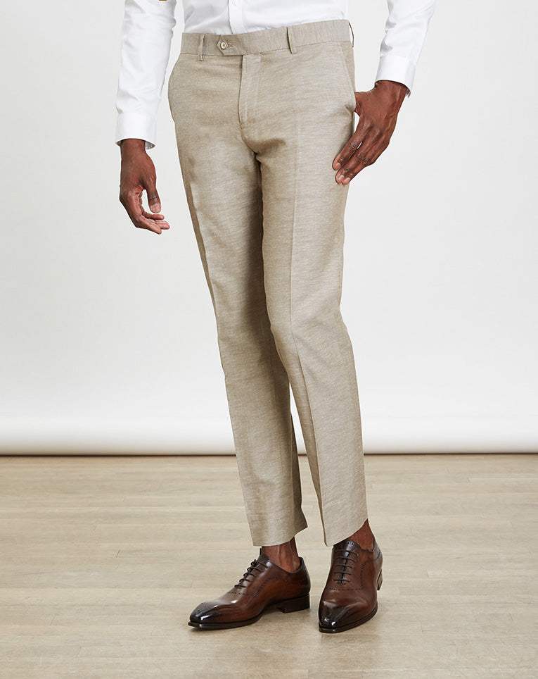 PANTALON VILLE SULNA BEIGE - IZAC