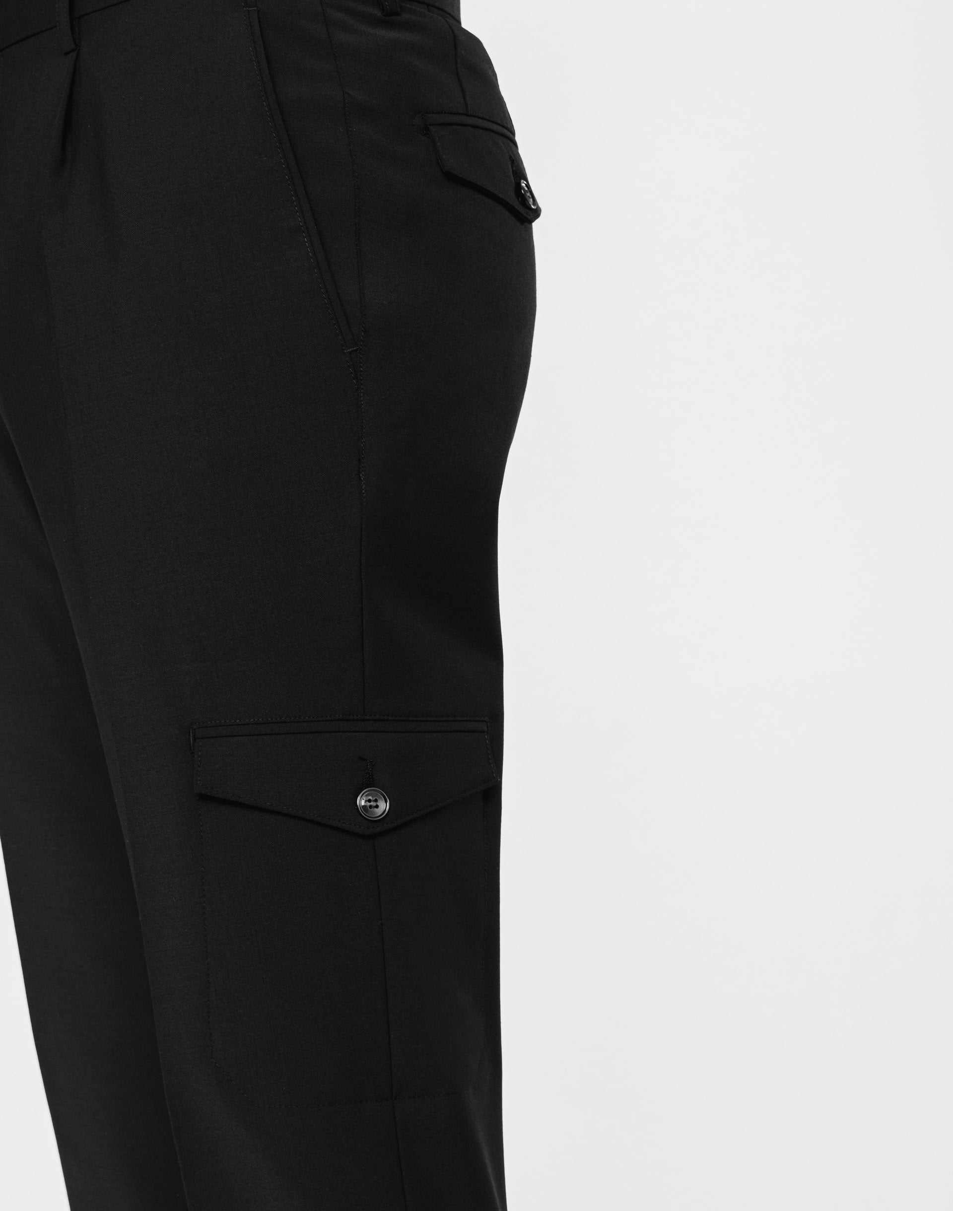 Pantalon ville cargo noir "Timo" - IZAC
