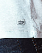 T-Shirt Col V Bleu Ciel - IZAC
