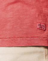 T-Shirt Col V Vieux Rose - IZAC