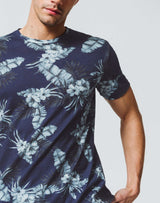 T-Shirt Bleu Floral - IZAC