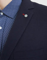 VESTE MARINE AVEC COUDIÈRES - IZAC