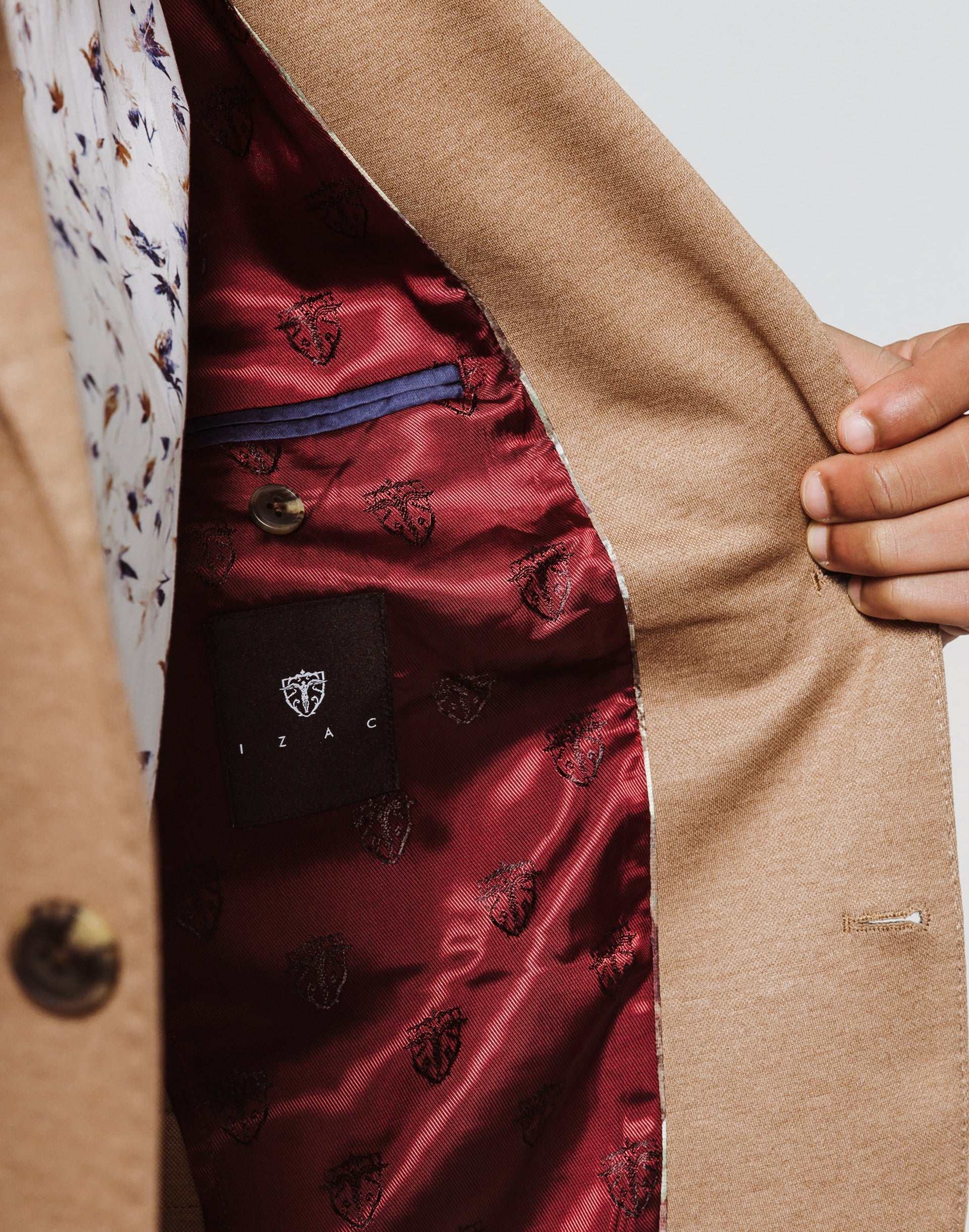 Veste Casual Beige Maille - IZAC