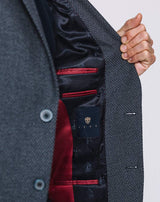 Veste effet maille navy "Neige" - IZAC