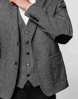 Veste tweed gris - IZAC