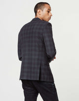 Veste bleue à carreaux "Lionel" - IZAC