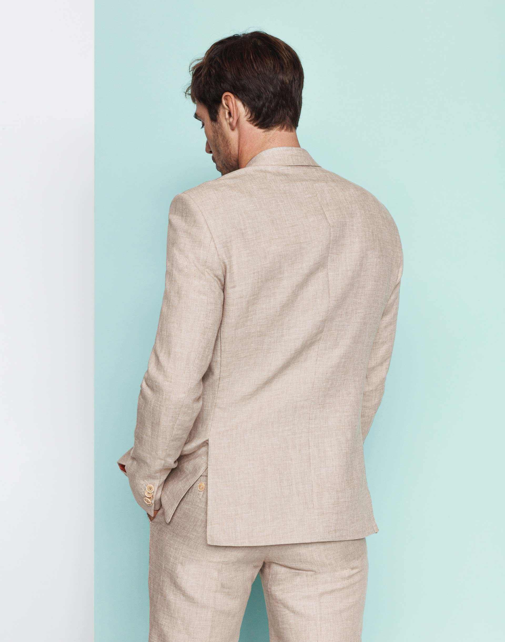 Veste coton et lin beige "Liverpool" - IZAC